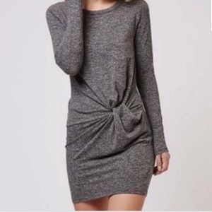 Topshop Front Knot Sweater Dress